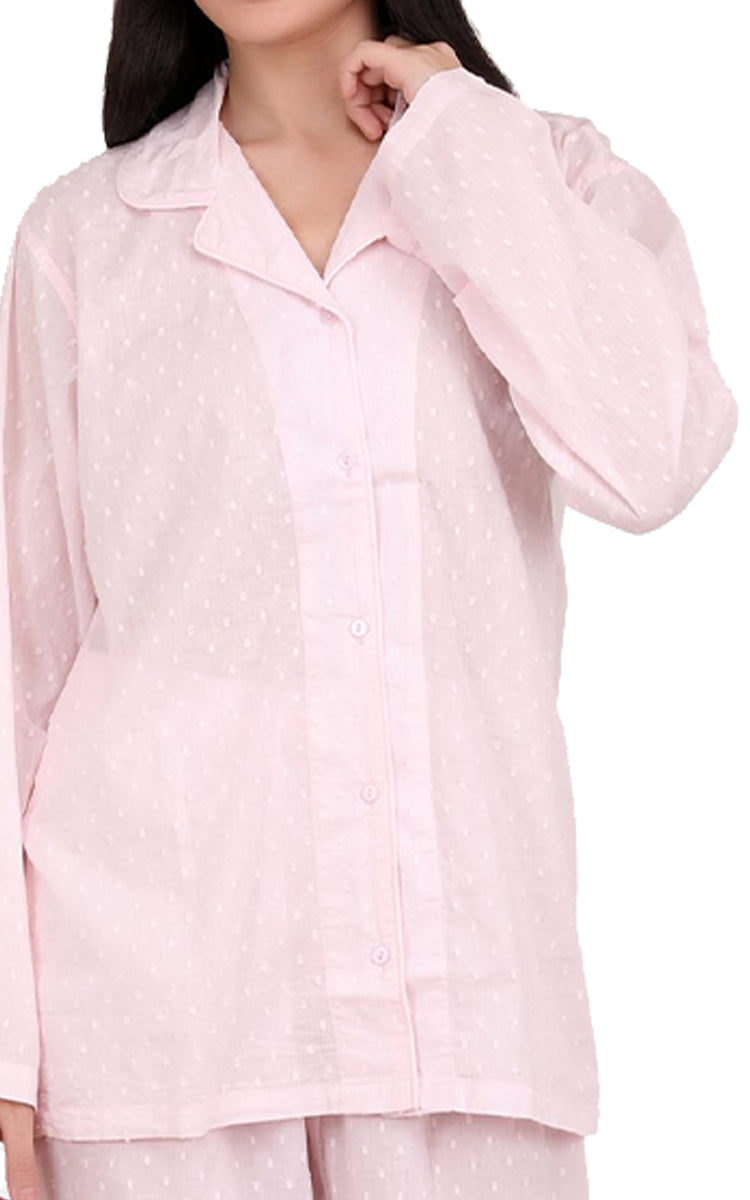 Arabella Long Sleeve Pink Pyjama