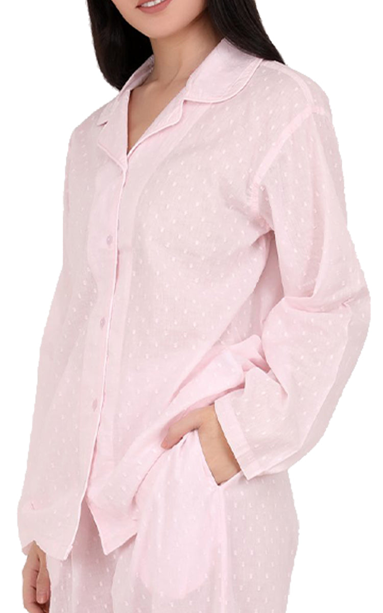 Arabella Long Sleeve Pink Pyjama