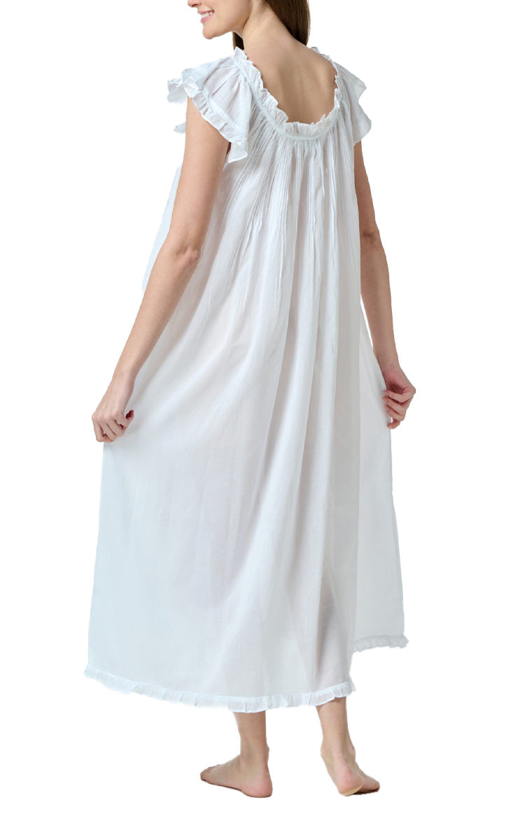 Arabella 100% Cotton Voile Nightgown with Cap Sleeve MD-87