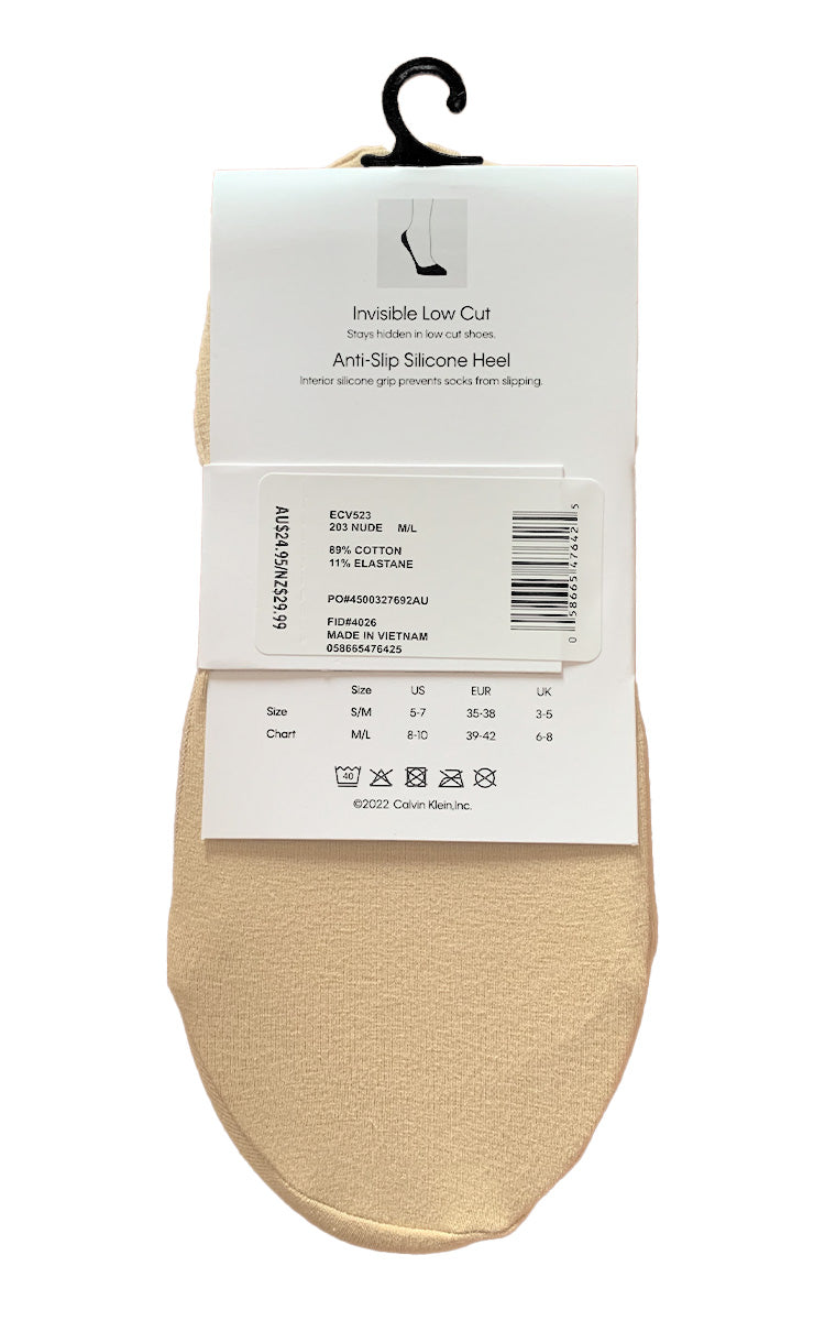 Calvin Klein Cotton Socks Womens No Show Socks Invisible Socks natureswear