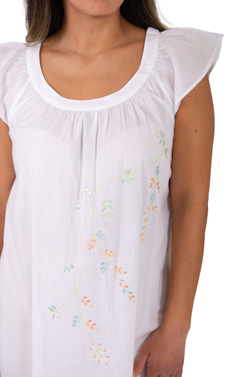 Beautiful nightie for women made from pure cotton by French Country. Shop at natureswear.com