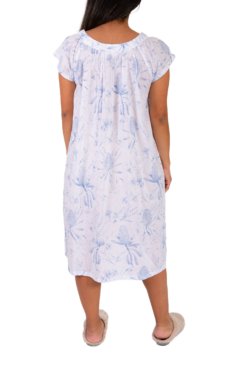 Australiana floral print cotton nightie for women perfect for senior women. Shop online at natureswear