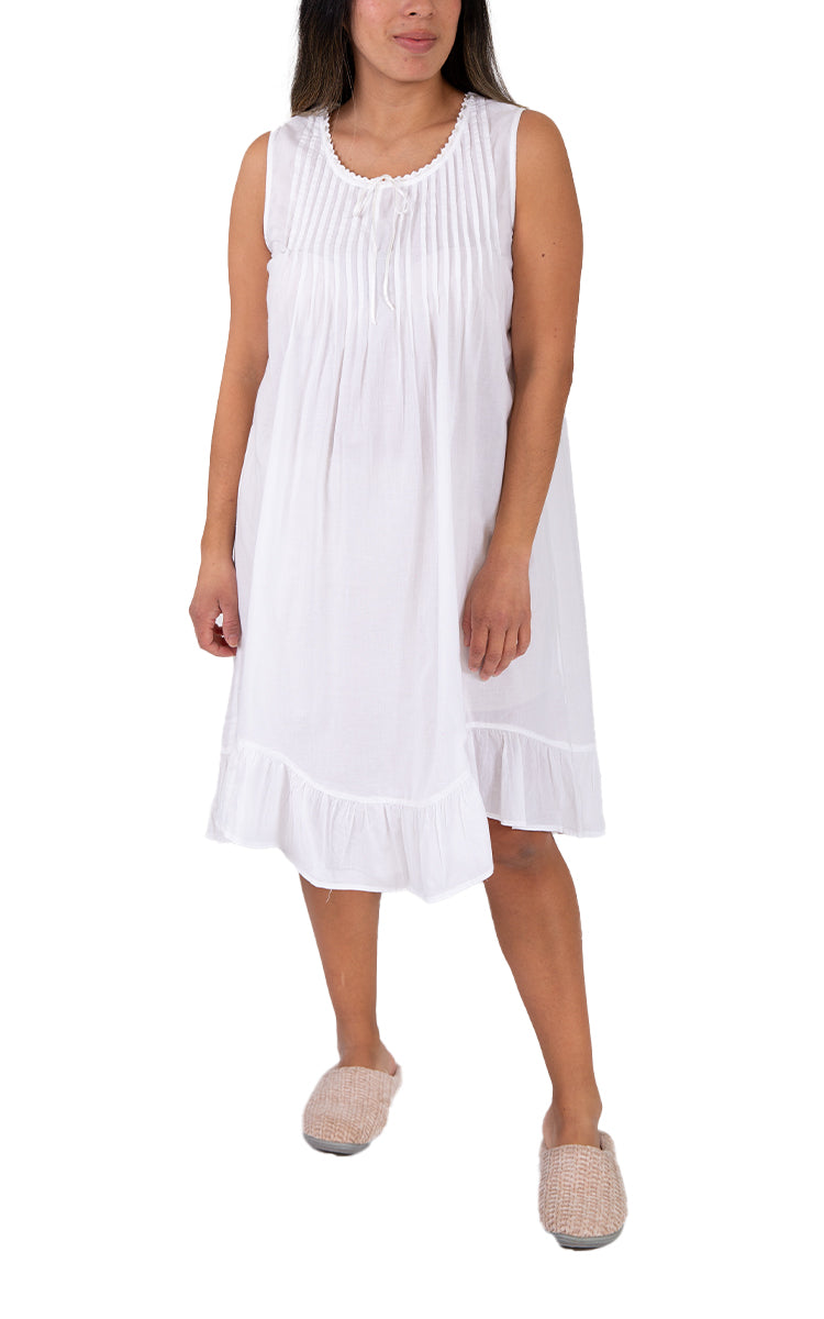 Classic white cotton nightgown for women from French Country, Shop online at natureswear