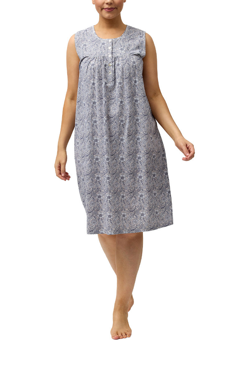 Schrank womens cotton sleeveless nighties for sale online at natureswear.com for Australia and New Zealand