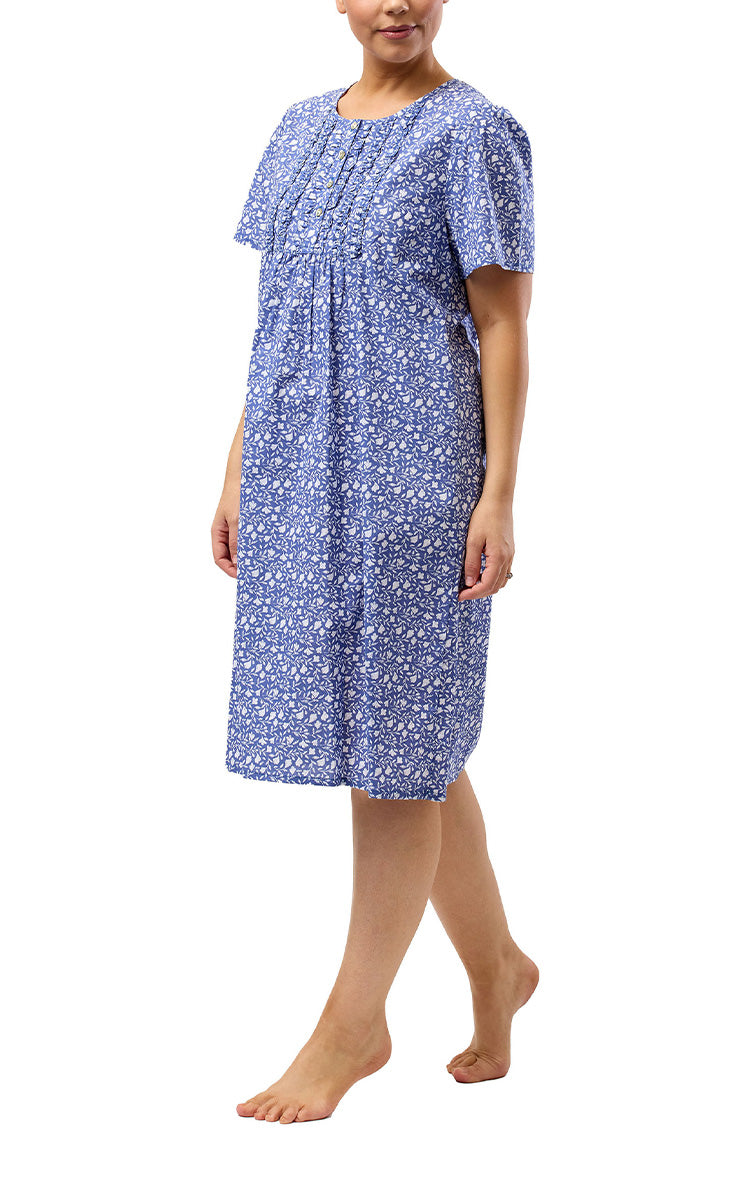 Senior womens short sleeve summer cotton nighties for sale online at natureswear