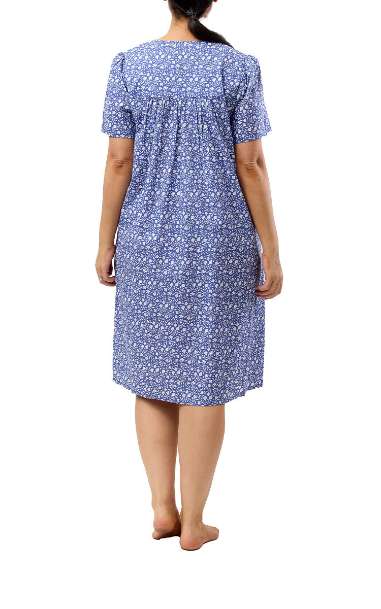 Senior womens short sleeve summer cotton nighties for sale online at natureswear