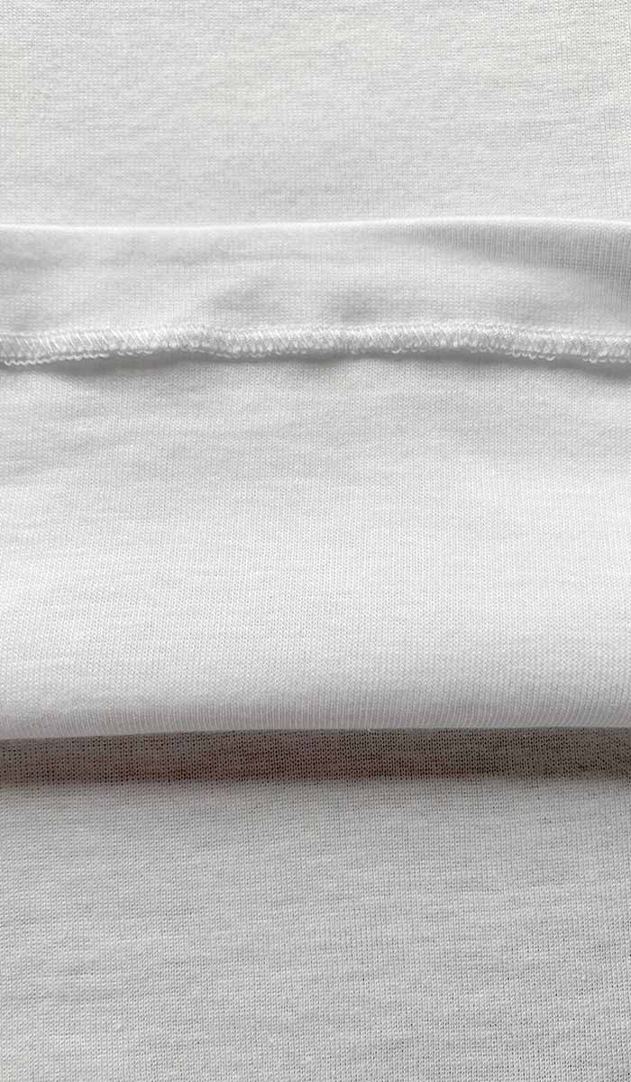 Emmebivi 100% Cotton Plain Singlet in White 21382